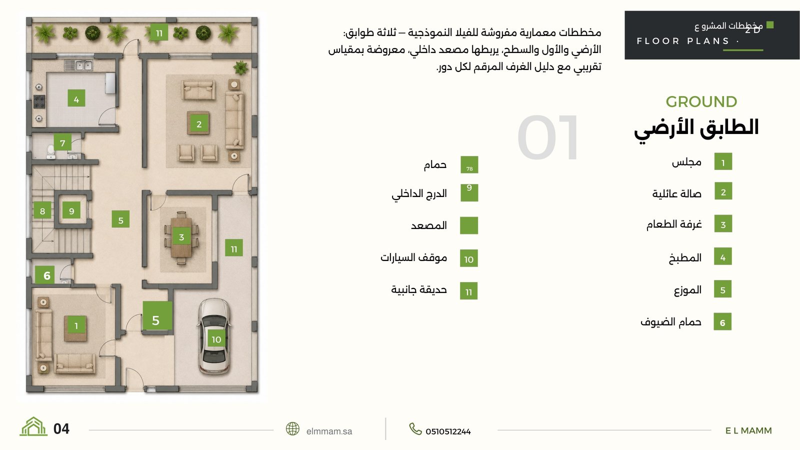 Ground floor plan — ELMMAM 3