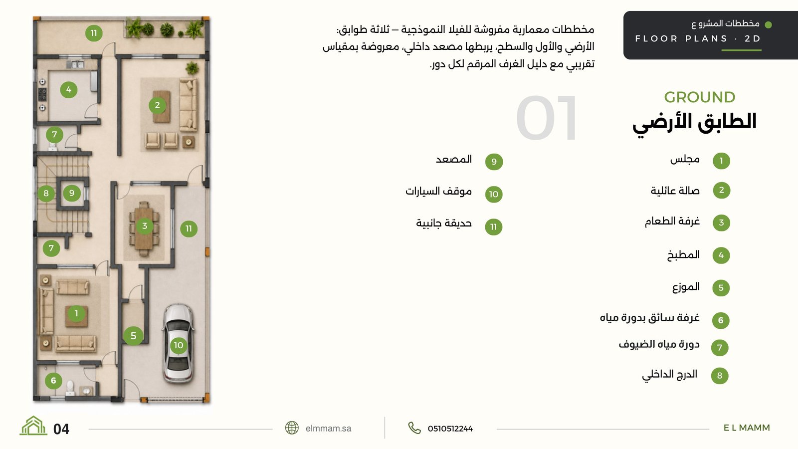 Ground floor plan — ELMMAM 1