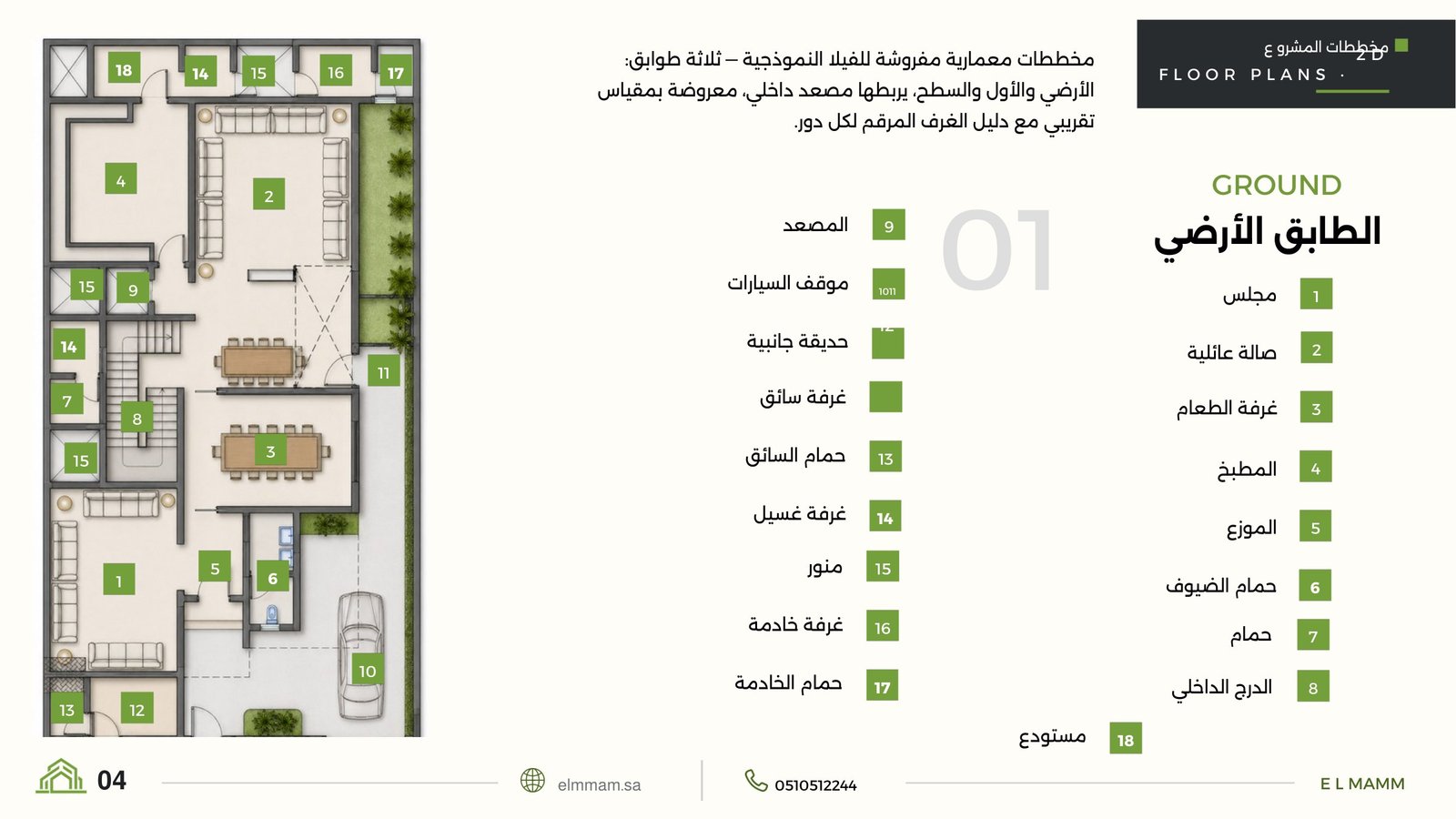 Ground floor plan — ELMMAM 2